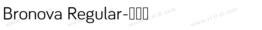 Bronova Regular字体转换